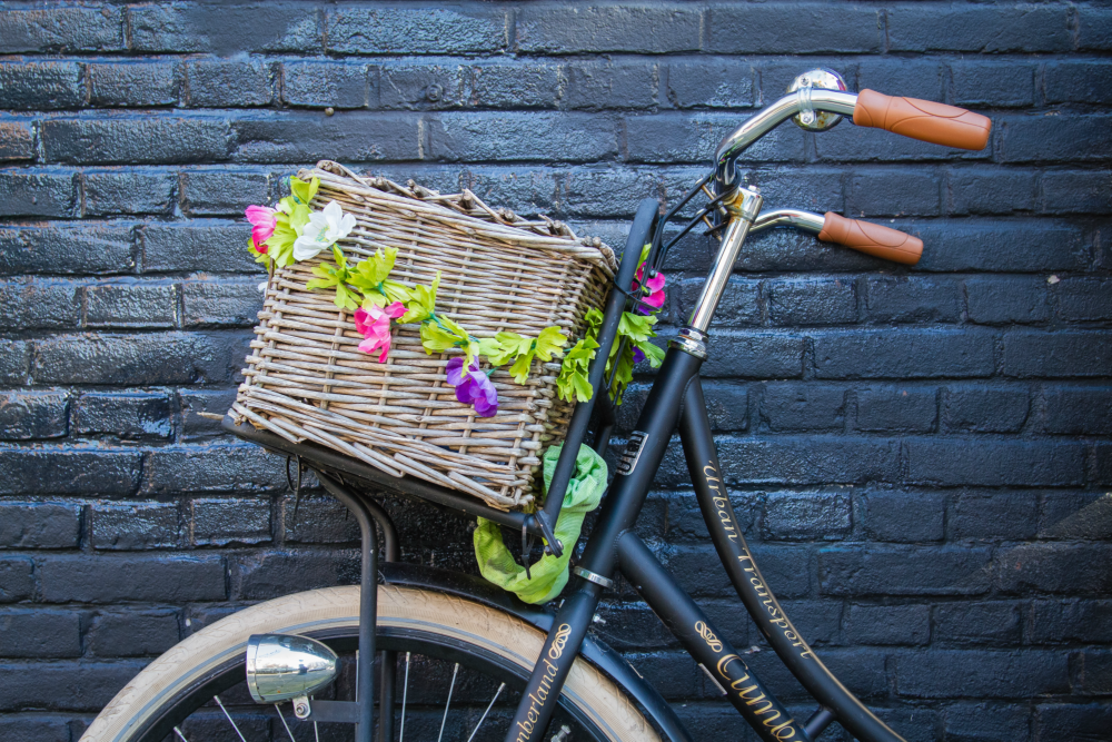 vintage bike flowers